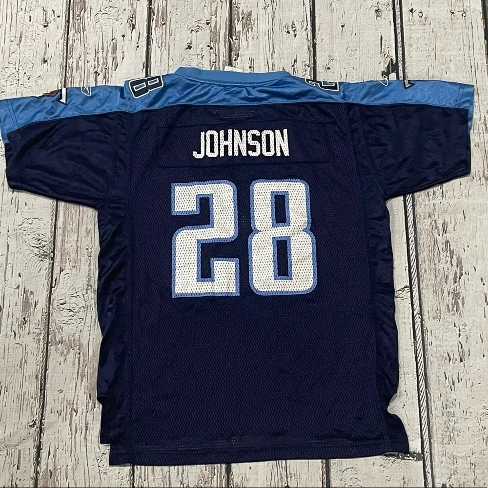 Kids Boys Chris Johnson Tennessee Titans Reebok NFL Football Jersey